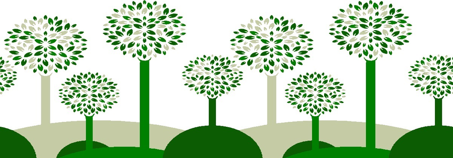 Pattern tecnico del design Cheerful Trees