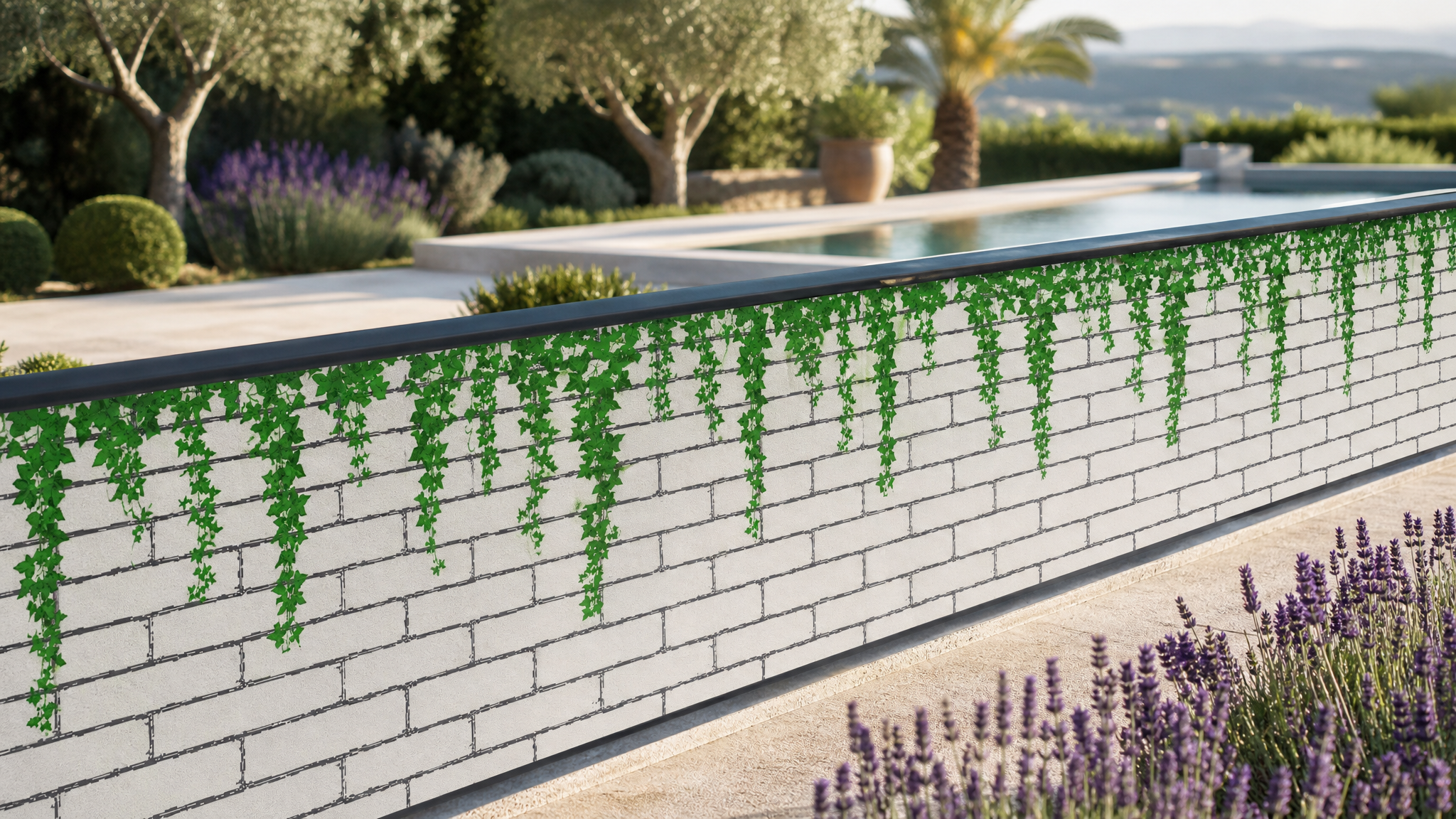Ambientazione del tessuto Weiße Mauer